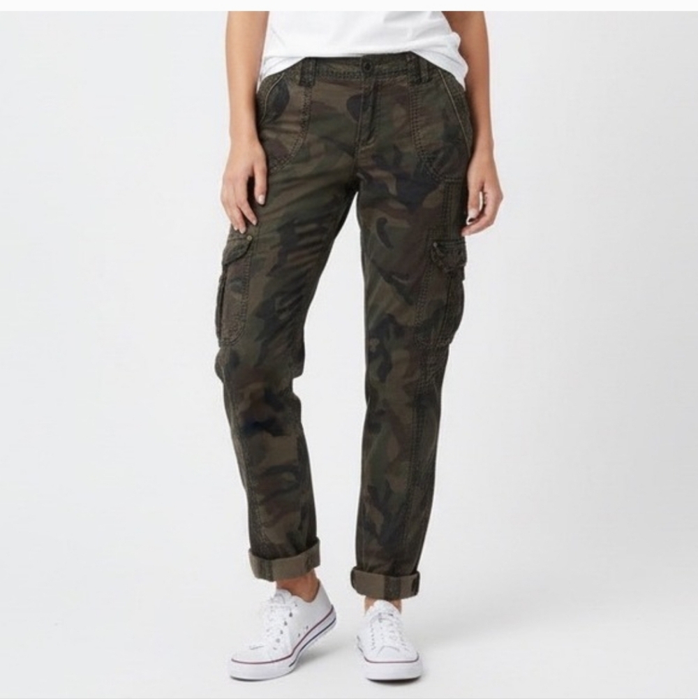 Marrakech Anthropologie Camouflage Cargo Pants Sz 25